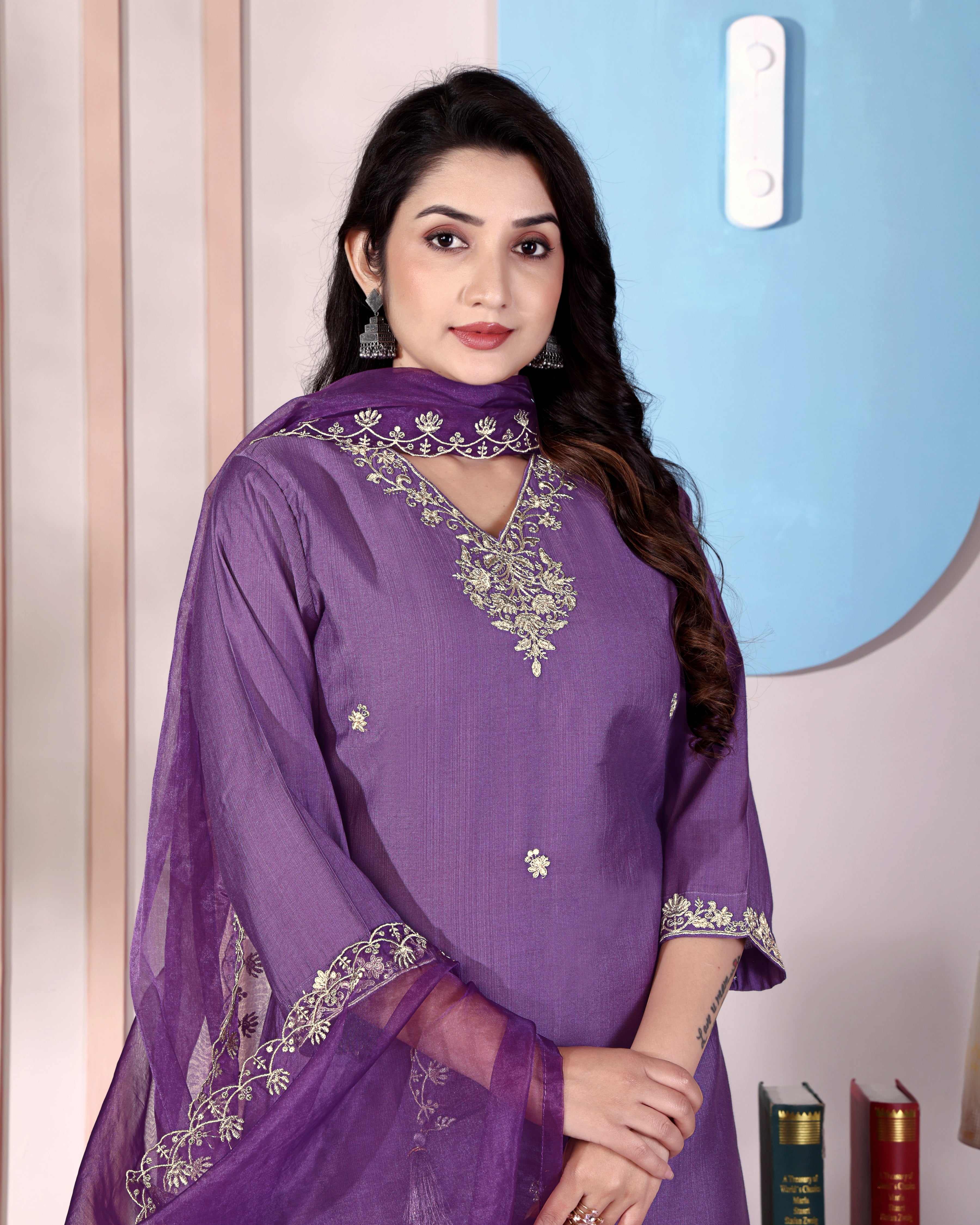 Royal Grace – Purple Designer Suit