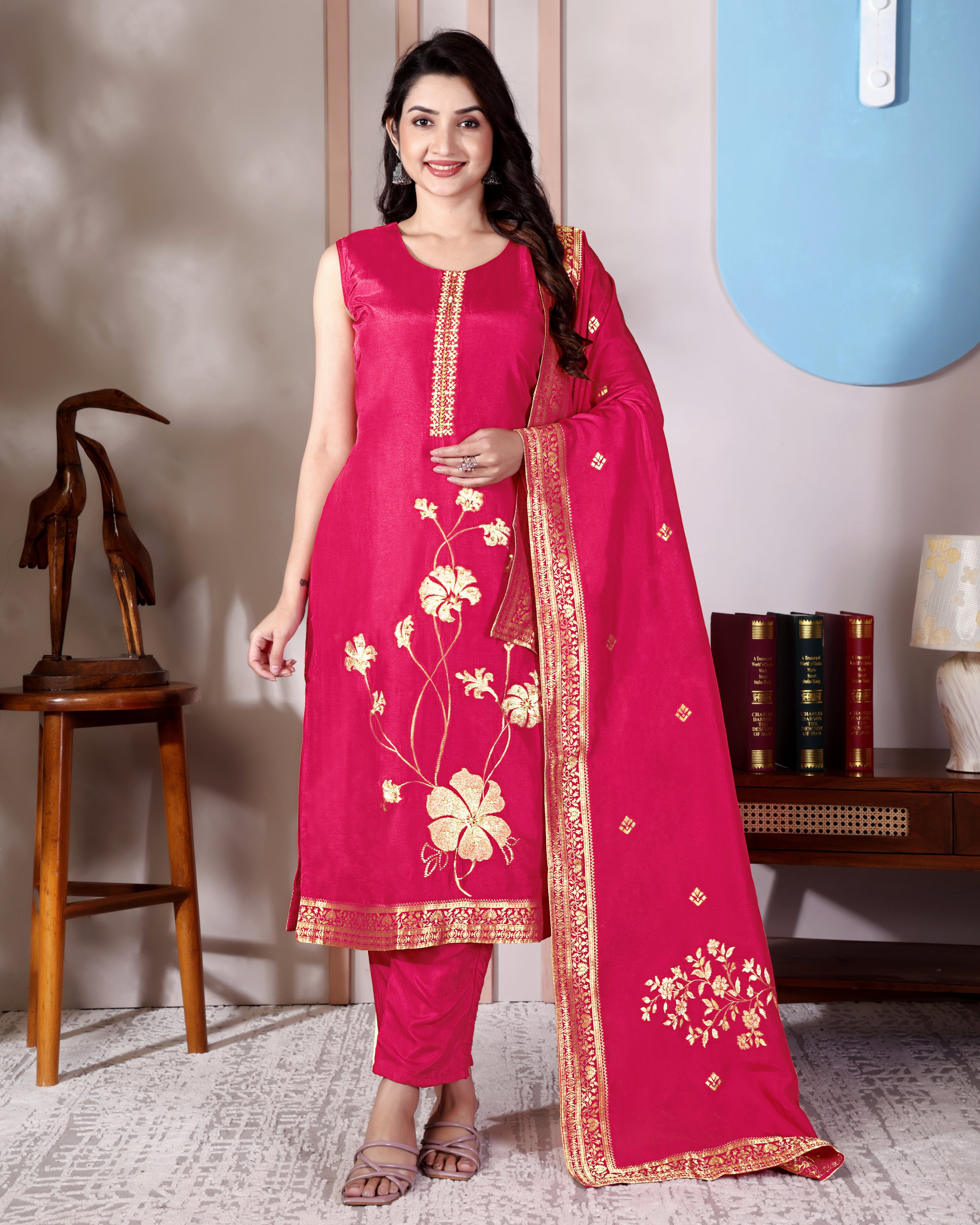 Rose Luxe – Pink Festive Suit