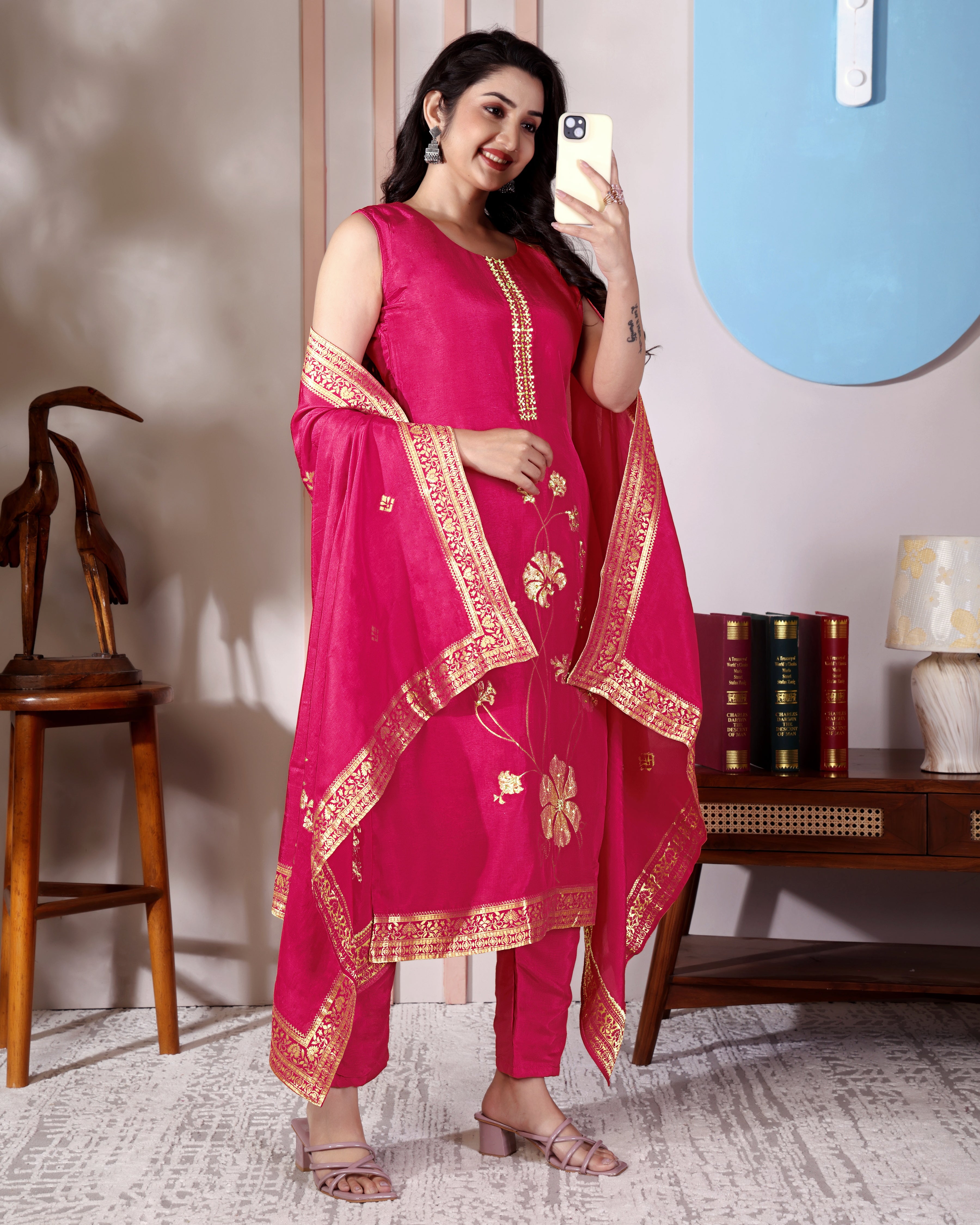 Rose Luxe – Pink Festive Suit