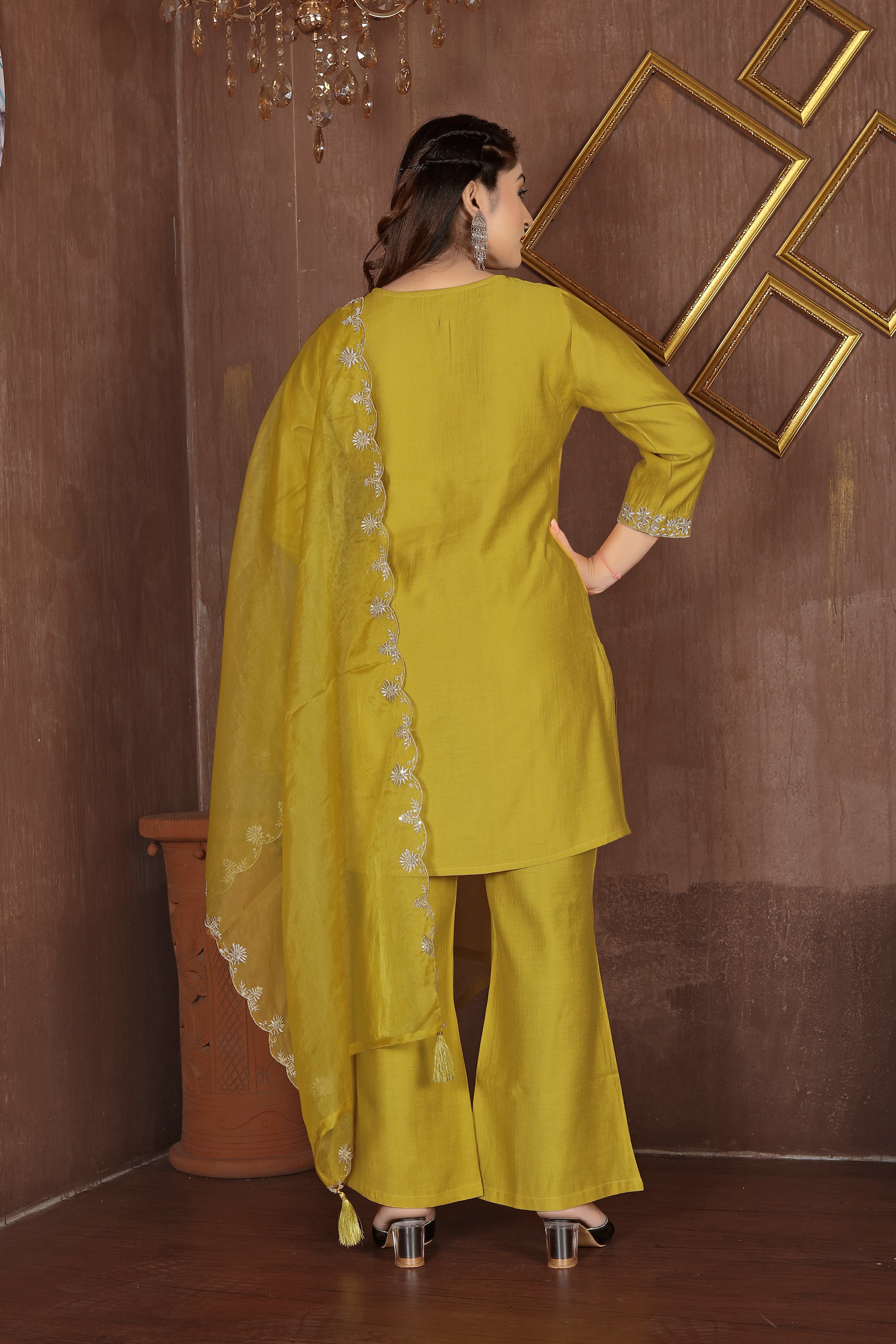 Golden Serenity – Mustard Designer Suit